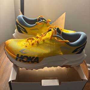 Hoka Men's Mafate X Yellow Trail Running Shoes Size 12.5 Brand New